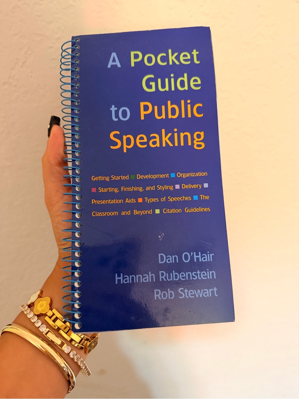 Pocket Guide to Public Speaking Spiral Notebook - Blue